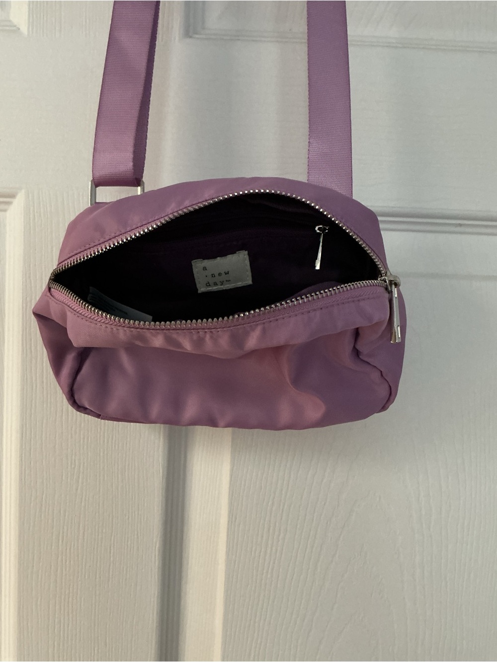 a new day Lavender Satin Crossbody Bag - Picture 2 of 2